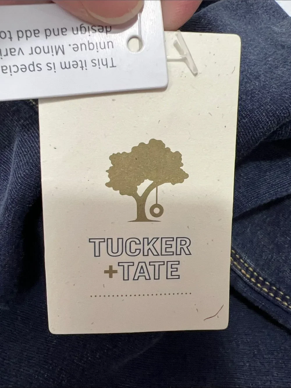 Tucker and Tate Dark indigo wash soft skinny jeggings NWT size 6 months